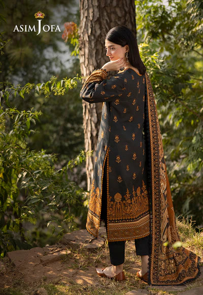 Asim Jofa | Winter Printed Khaddar | AJUW-37