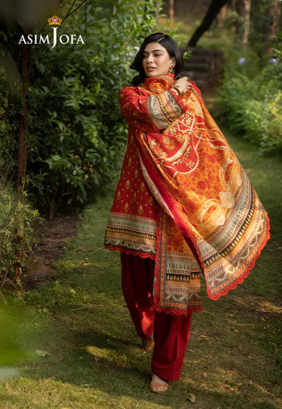 Asim Jofa | Winter Printed Khaddar | AJUW-47