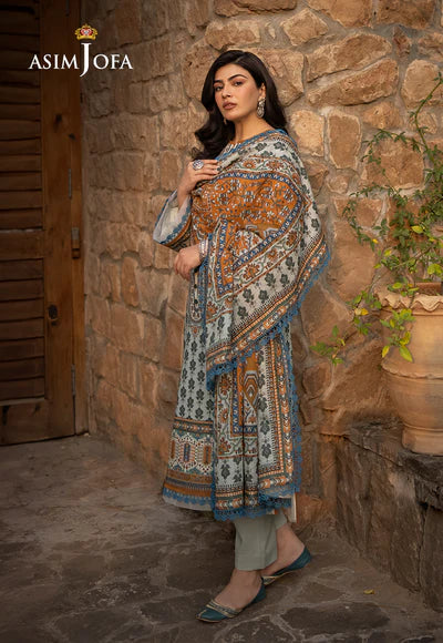 Asim Jofa | Winter Printed Khaddar | AJUW-42