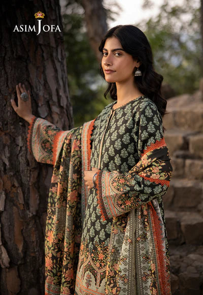 Asim Jofa | Winter Printed Khaddar | AJUW-43