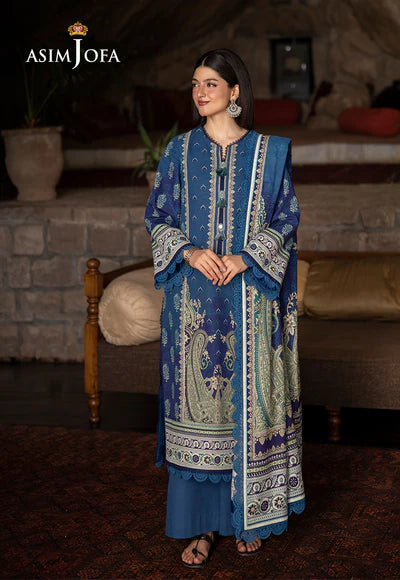 Asim Jofa | Winter Printed Khaddar | AJUW-46