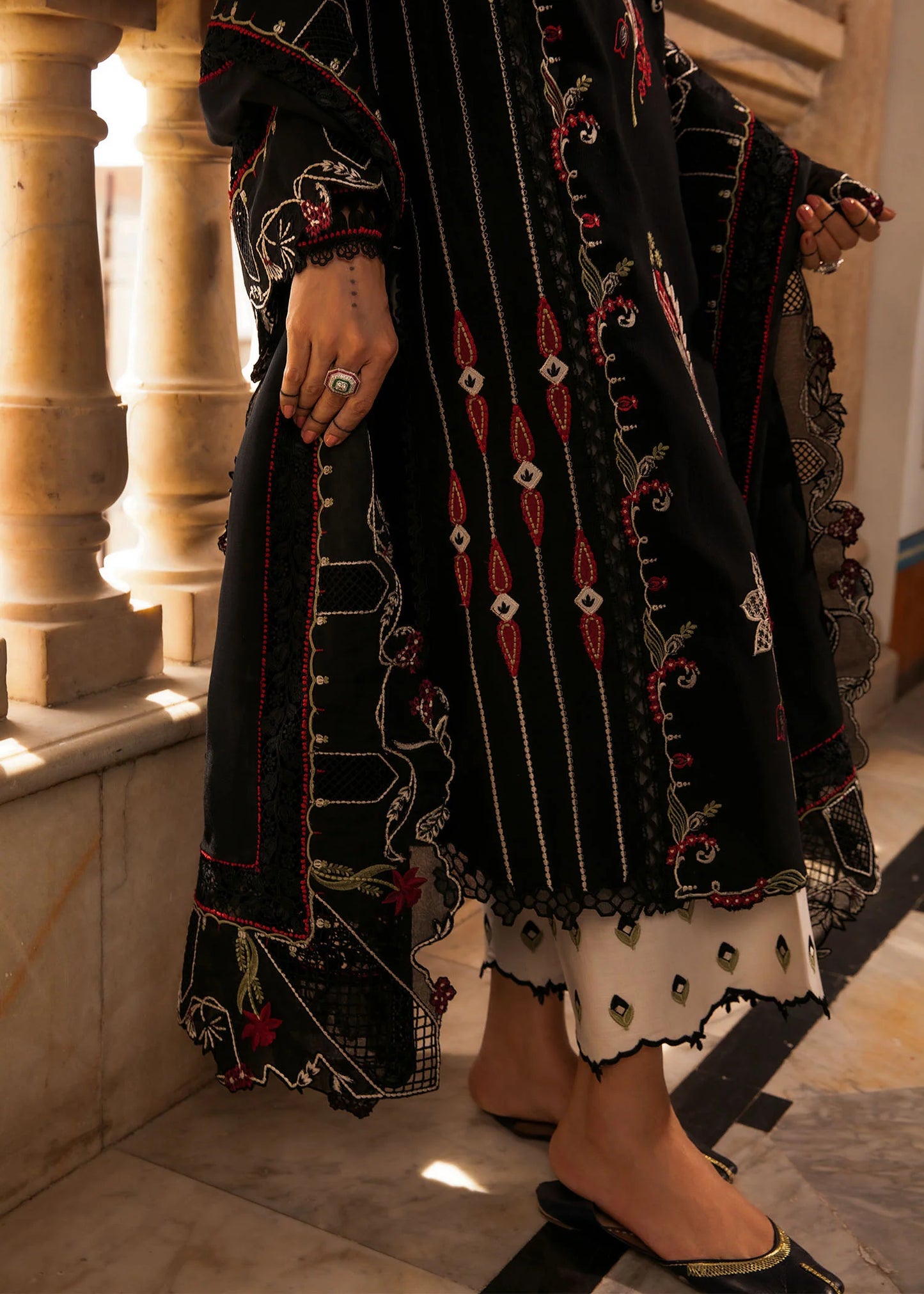 Crimson | Aleen Winter 24 | Meenakari