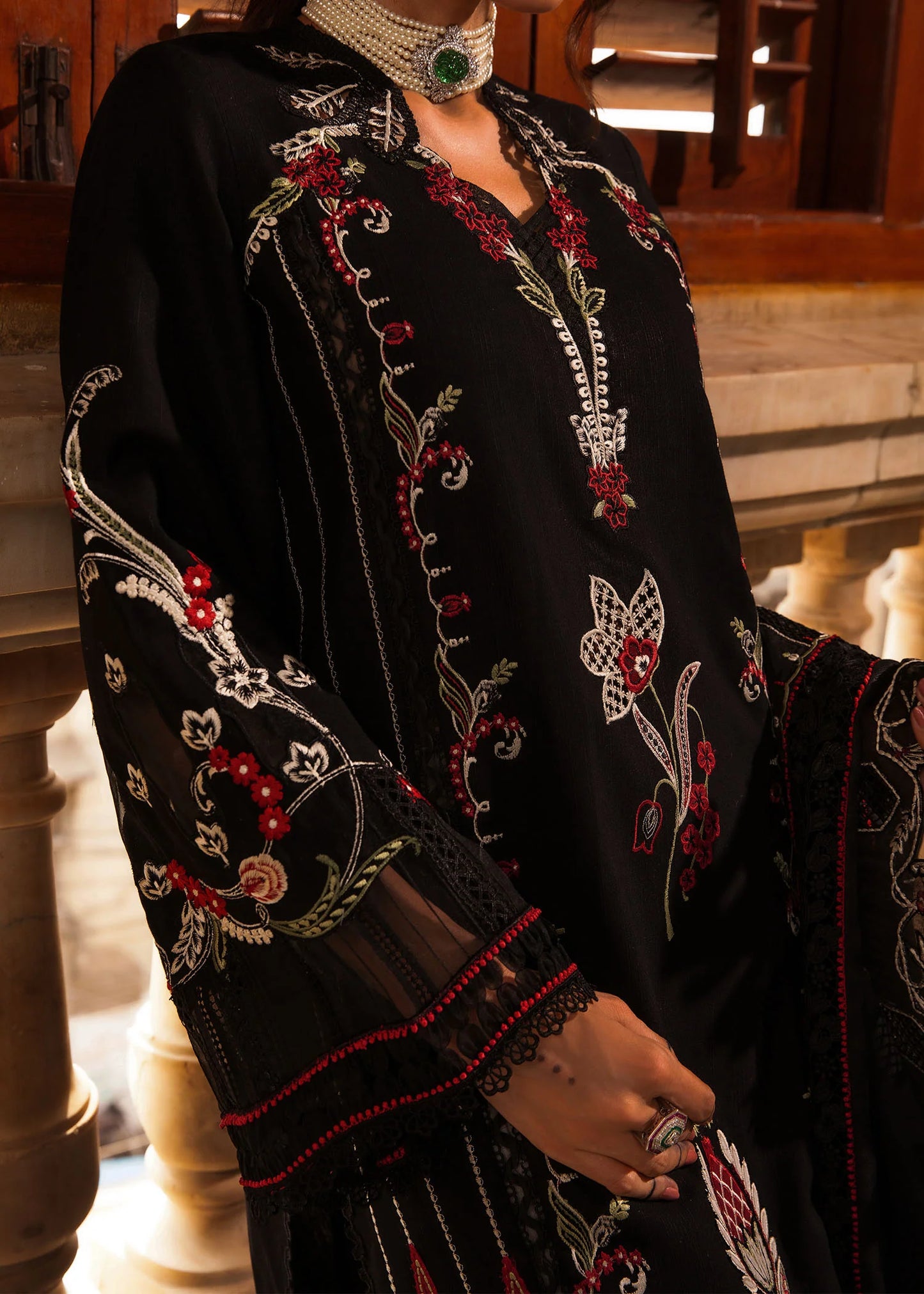 Crimson | Aleen Winter 24 | Meenakari