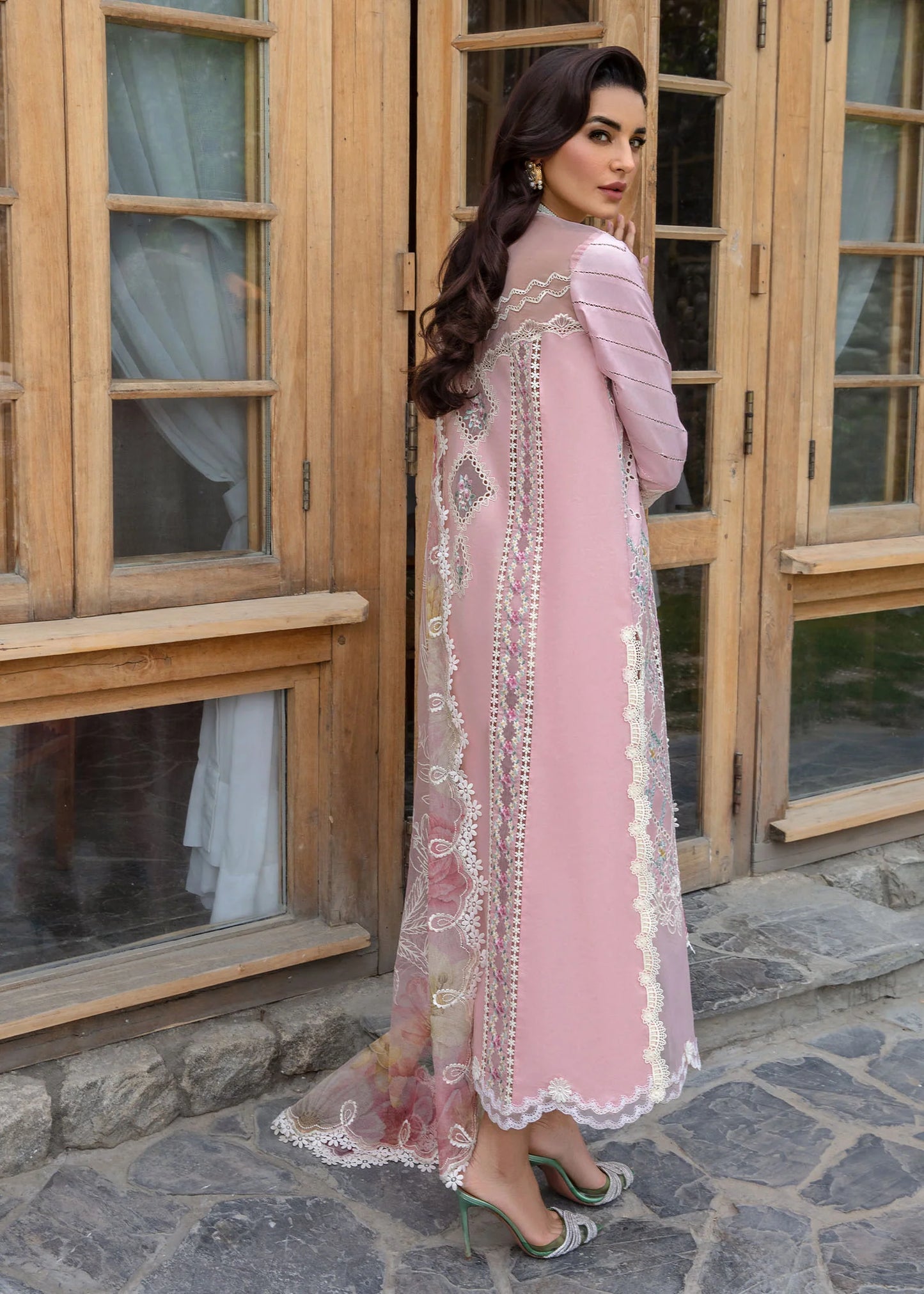 Crimson | Embroidered Lawn | Rose Pink
