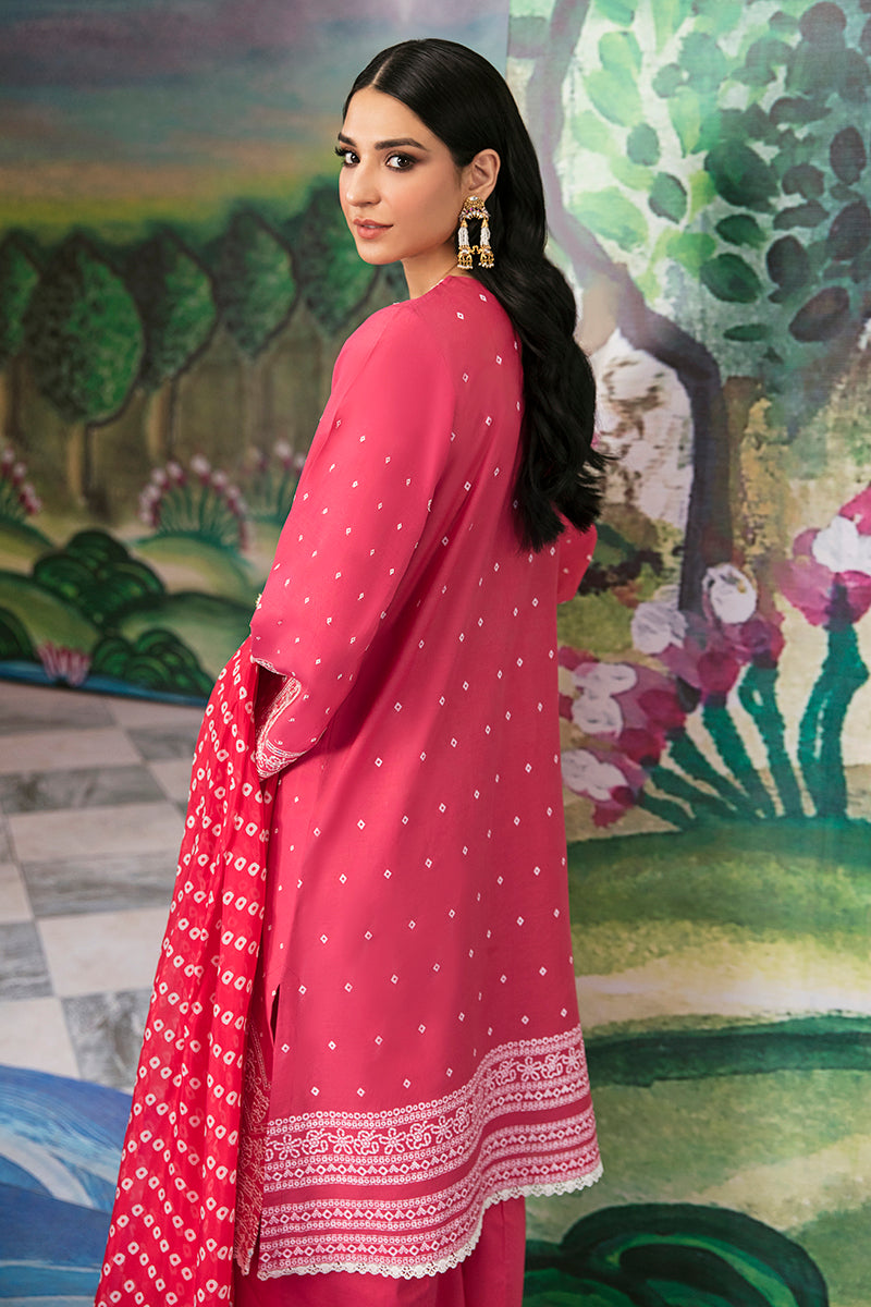 Cross Stitch | Eid Lawn Vol 2 | FUCHIA CARNATION