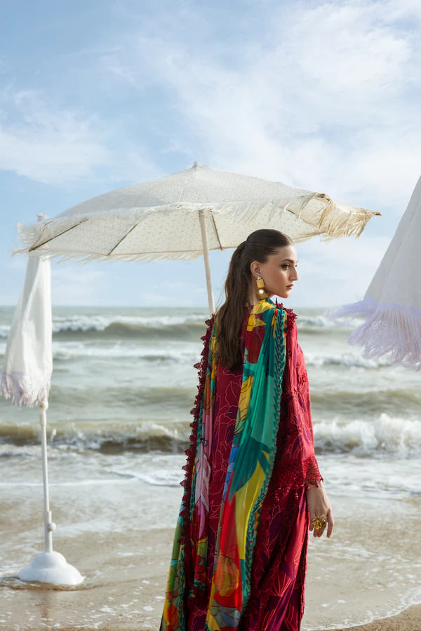 NAQSH | VISCOSE | Ruby Red - 00173