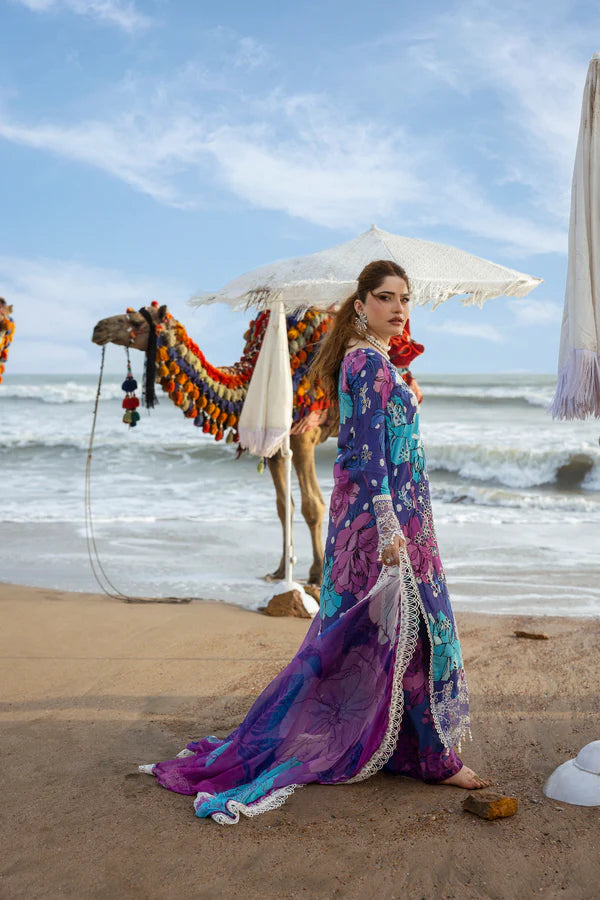 NAQSH | VISCOSE | Ocean Purple - 00171