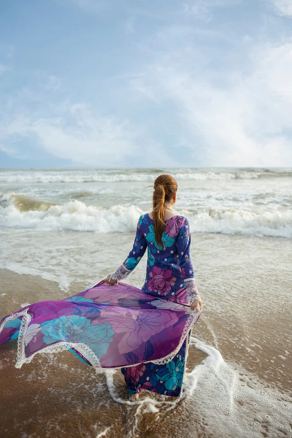 NAQSH | VISCOSE | Ocean Purple - 00171