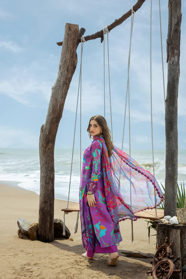 NAQSH | VISCOSE | Medium Purple - 00177
