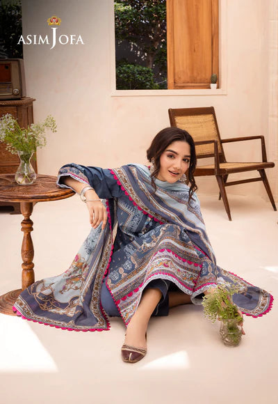 Asim Jofa | Printed Lawn | AJUB-14