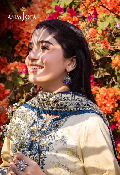 Asim Jofa | Printed Lawn | AJUB-15
