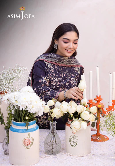 Asim Jofa | Printed Lawn | AJUB-08