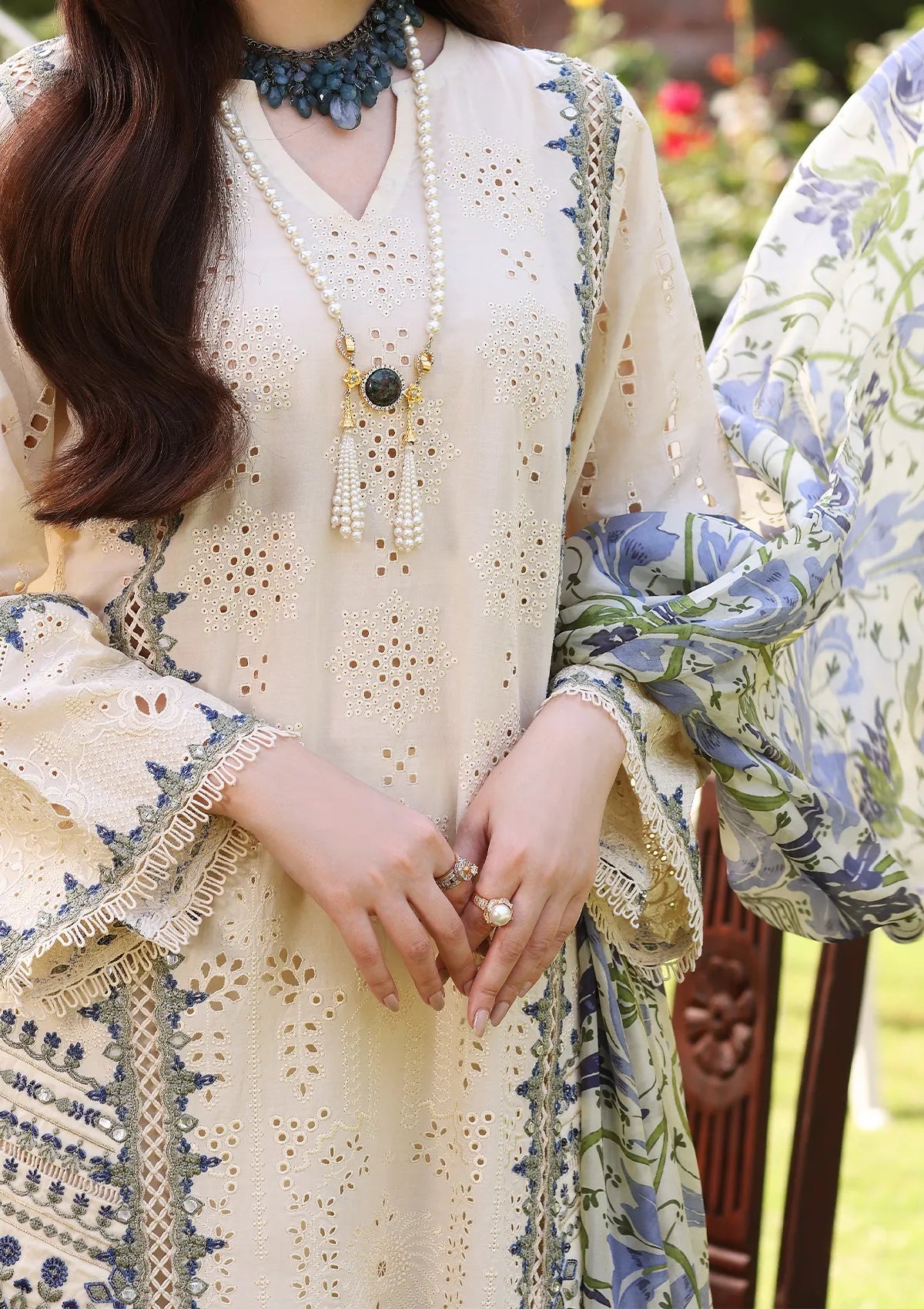 ELAF | Festive Chikankari Vol 2 | ECF-07 DAISY