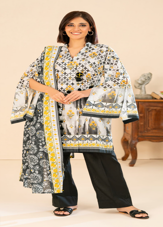 GULAHMED | PRINTED KHADDAR 3PCS  | 04