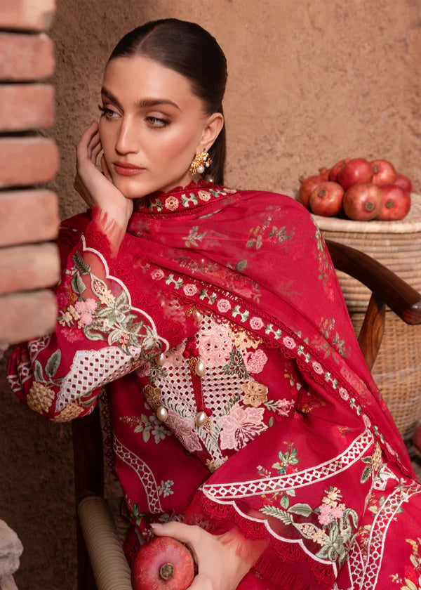 Saira Shakira | Breeze Unstitched Lawn '26 | ROSE-6-A