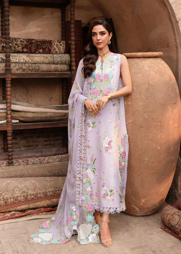 Saira Shakira | Breeze Unstitched Lawn '26 | ROSE-6-B
