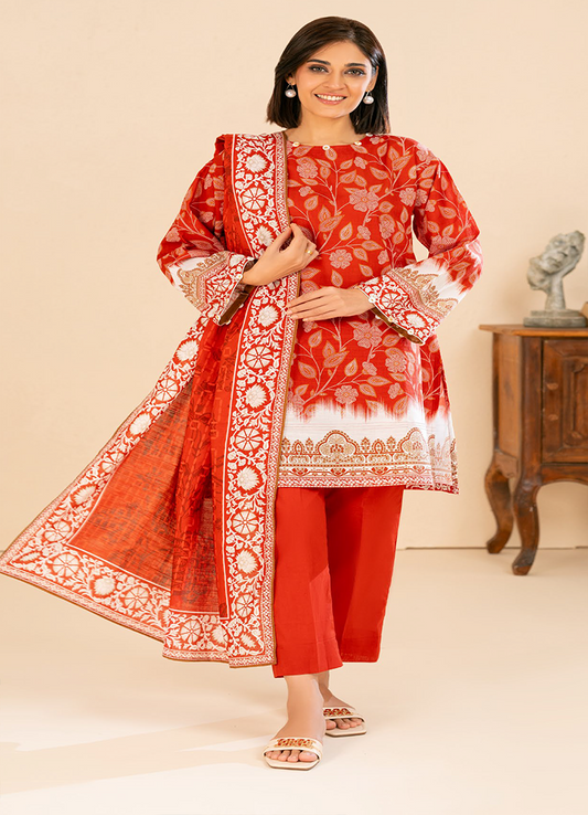 GULAHMED | PRINTED KHADDAR 3PCS  | 10