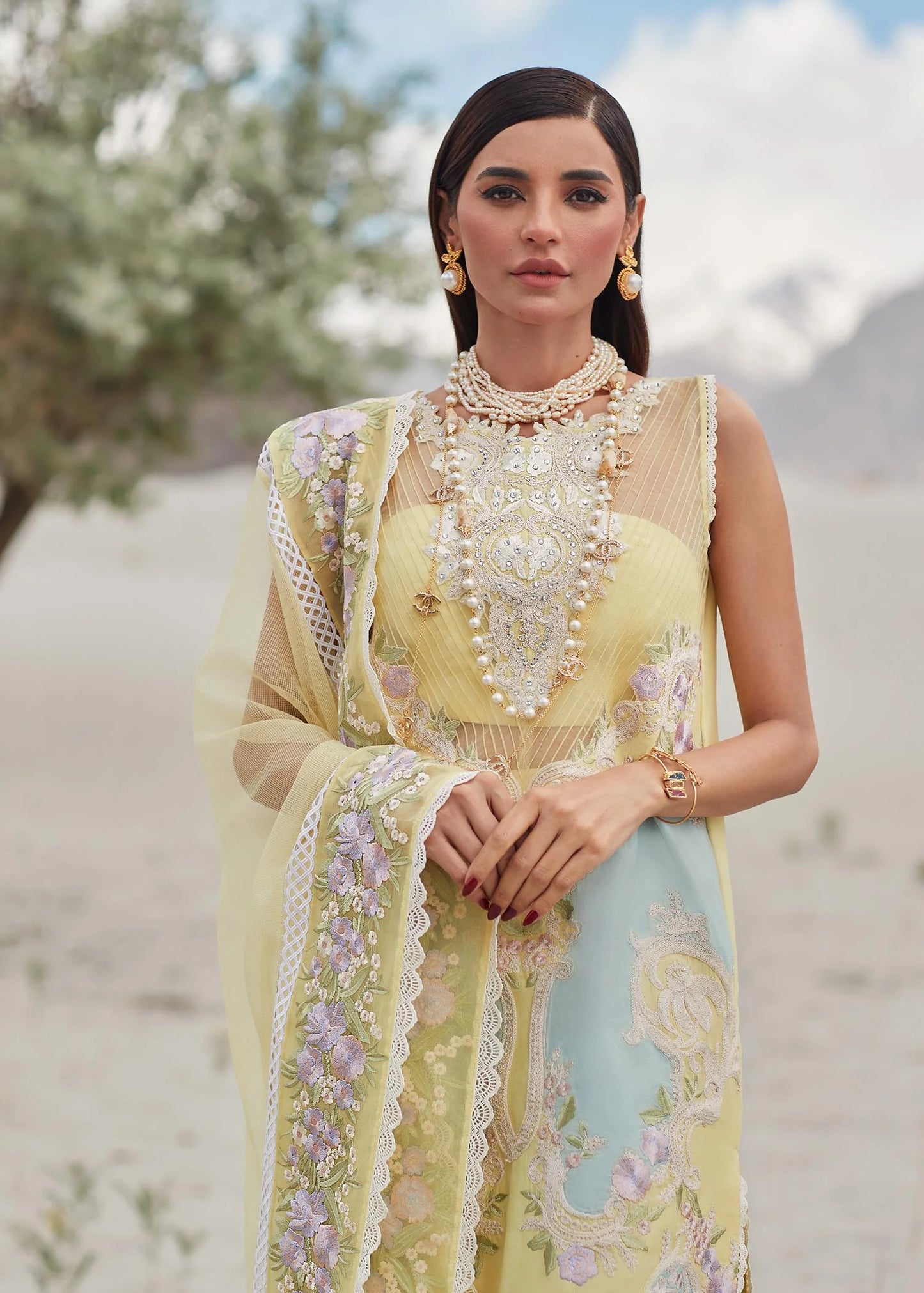 Crimson | SAIRA SHAKIRA LUXURY LAWN 2023 | Marori Dreams - D8 A