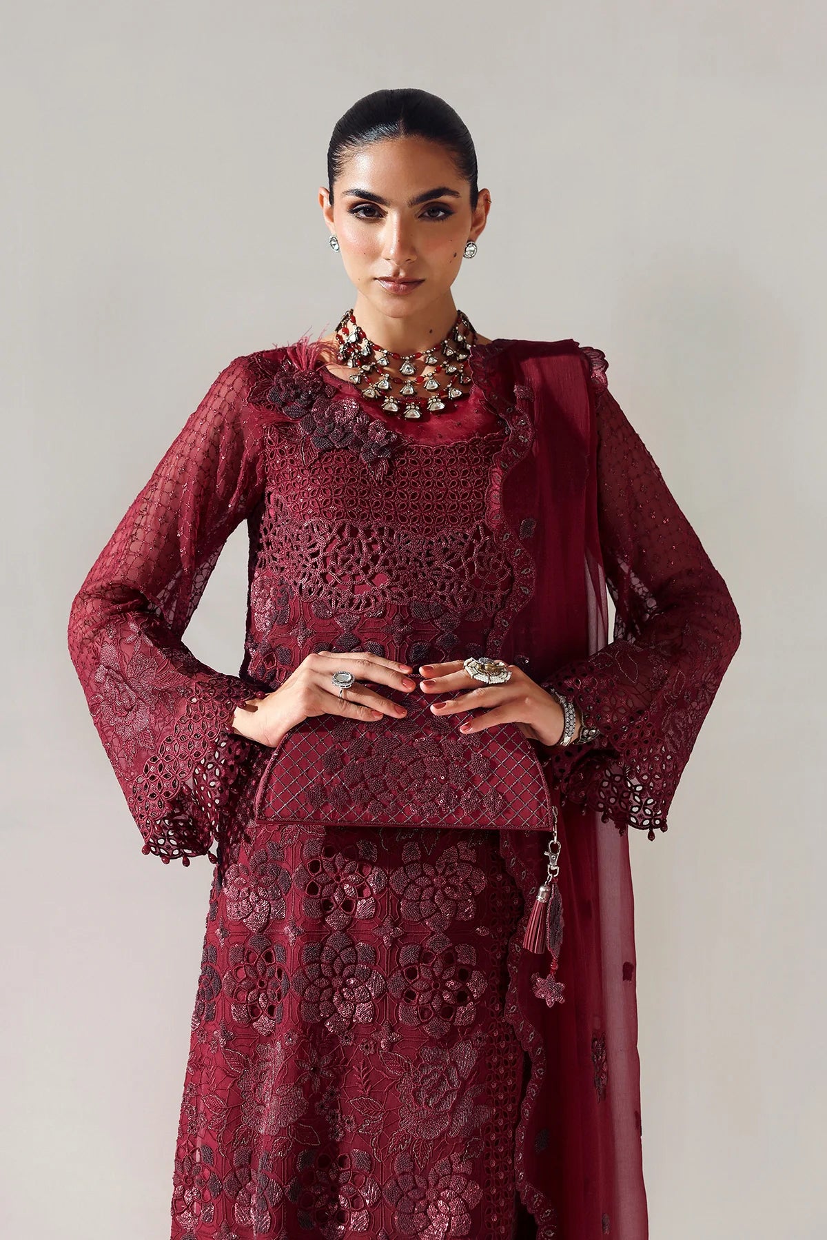 ALIZEH | FESTIVE | AF-BCH-2200-RIKA MAROON
