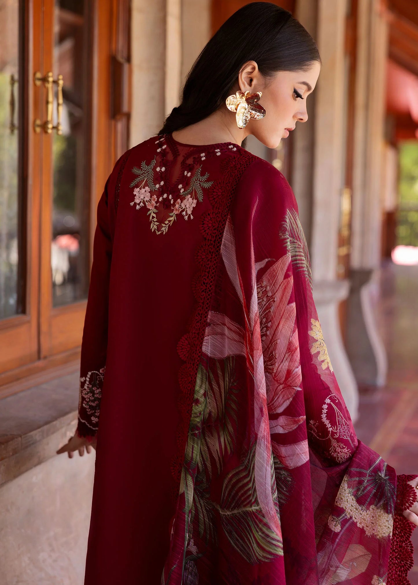 Saira Shakira | Bloom Unstitch lawn 25 | HANGING GARDENS 2-A