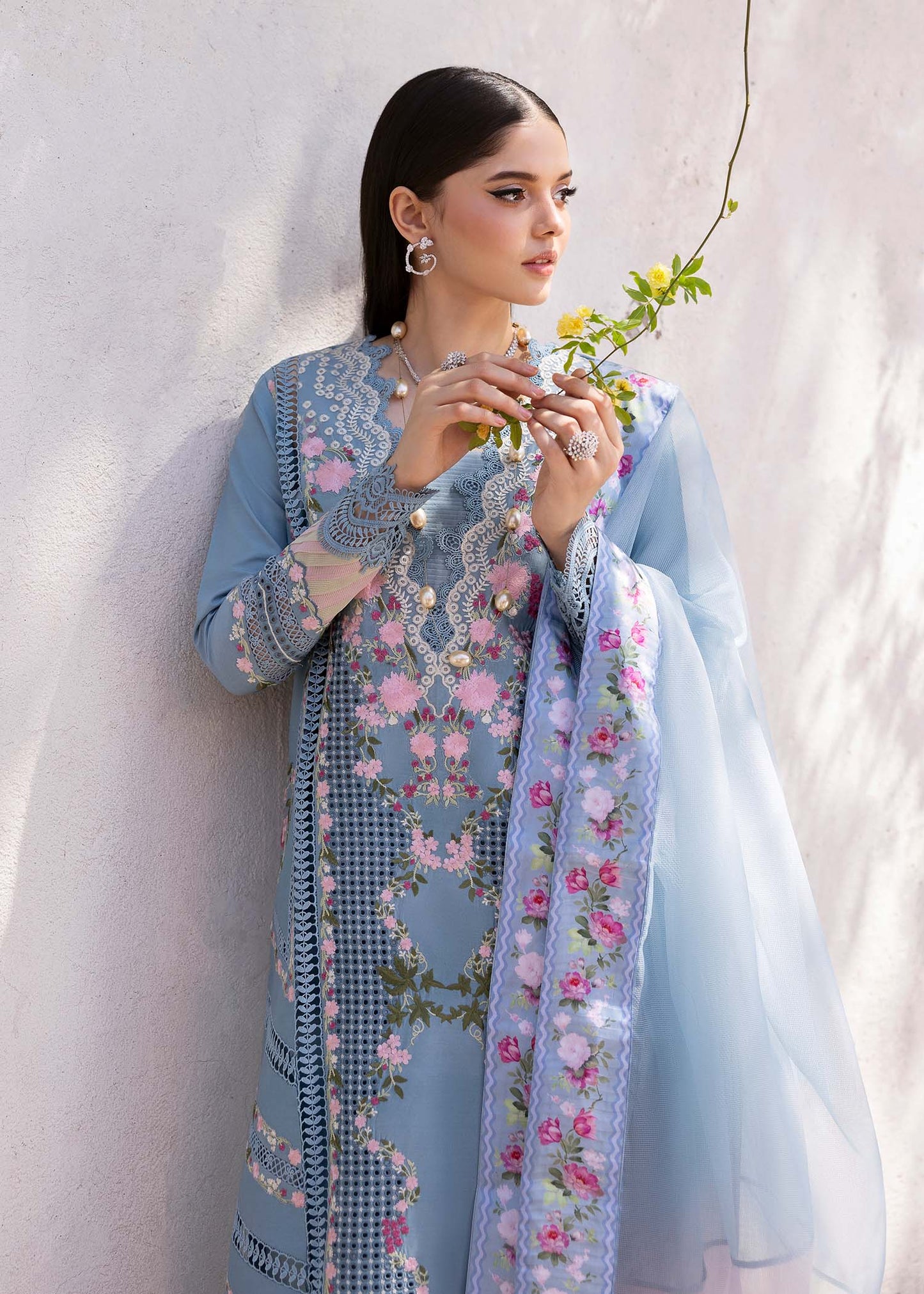 Saira Shakira | Bloom Unstitch lawn 25 | ZERENE 1-B