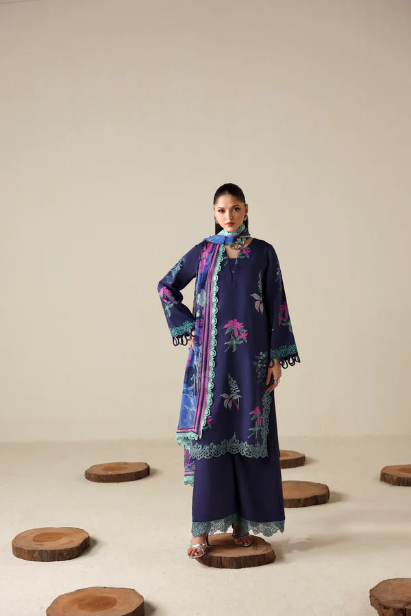 NAQSH | PRINTED VISCOSE | ROYAL PURPLE - 00179