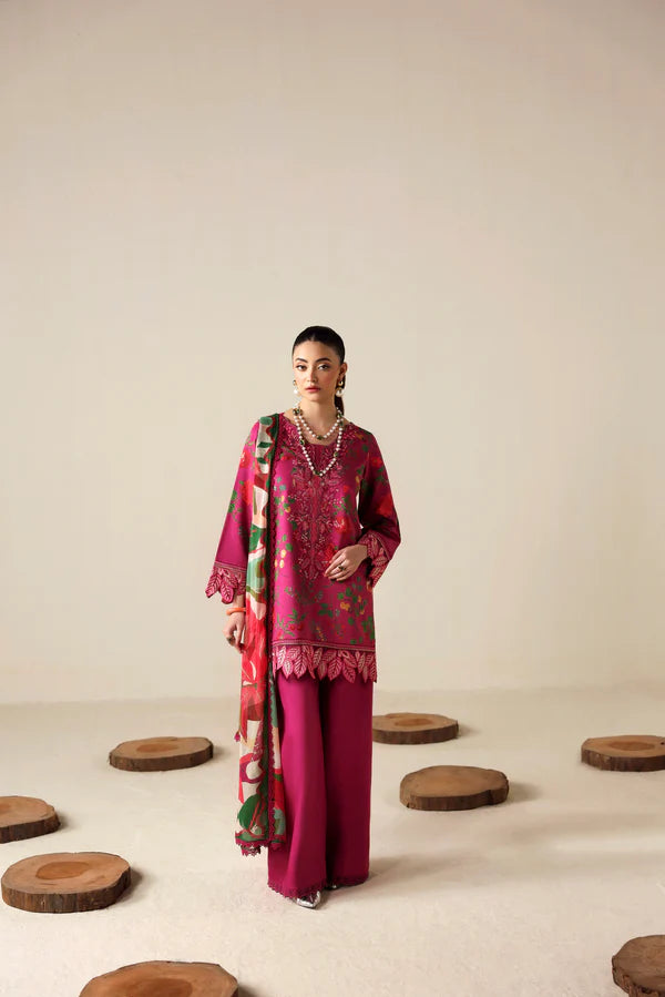 NAQSH | PRINTED VISCOSE | SHOCKING PINK - 00178