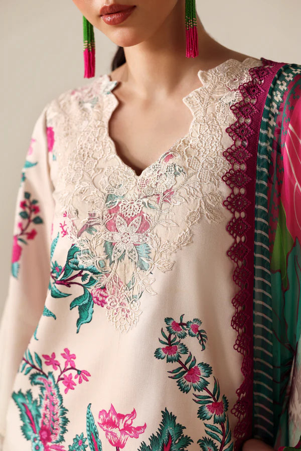 NAQSH | PRINTED VISCOSE | IVORY - 00187