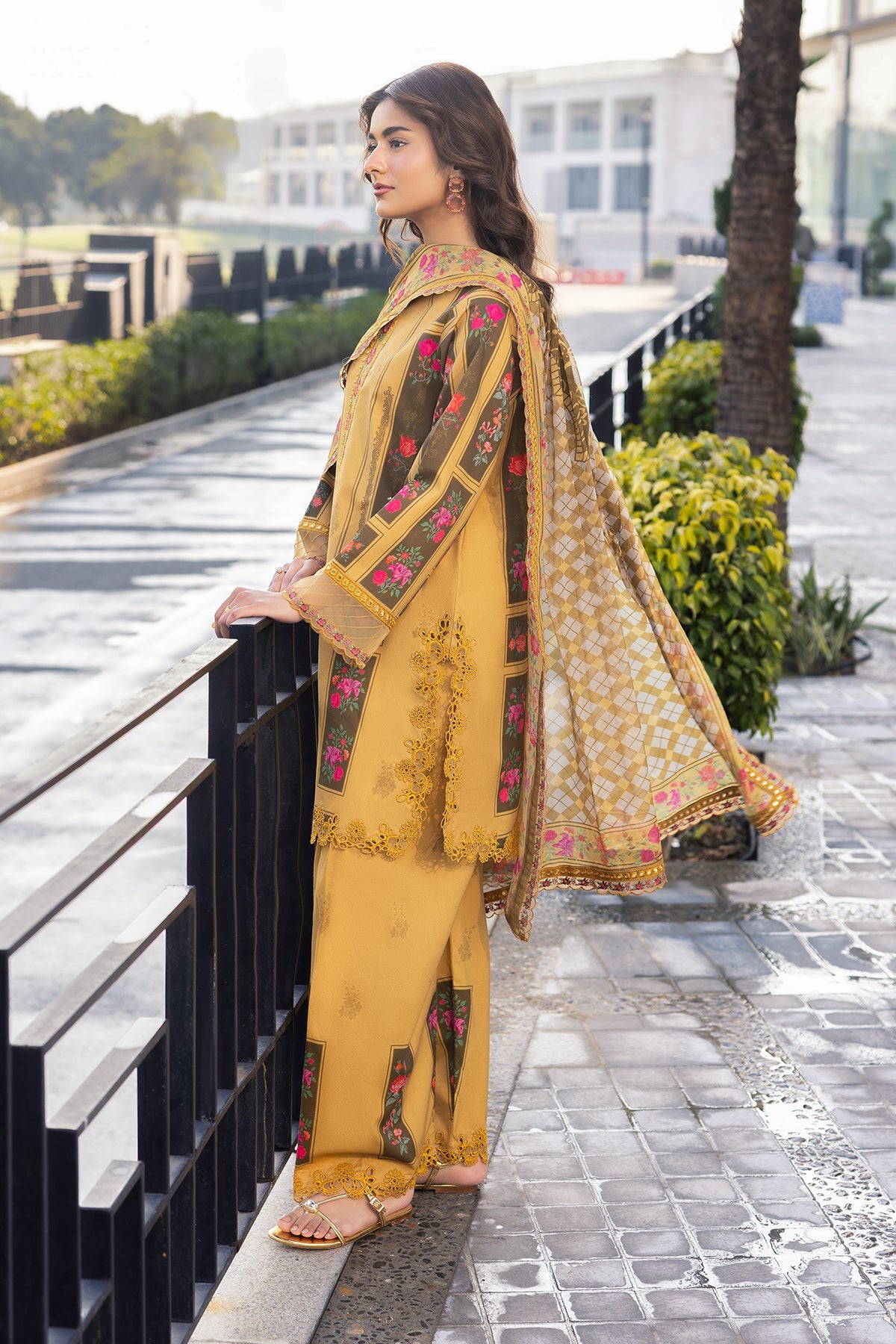 CHARIZMA | 3-PC Unstitched Embroidered Lawn Collection | AN6-03
