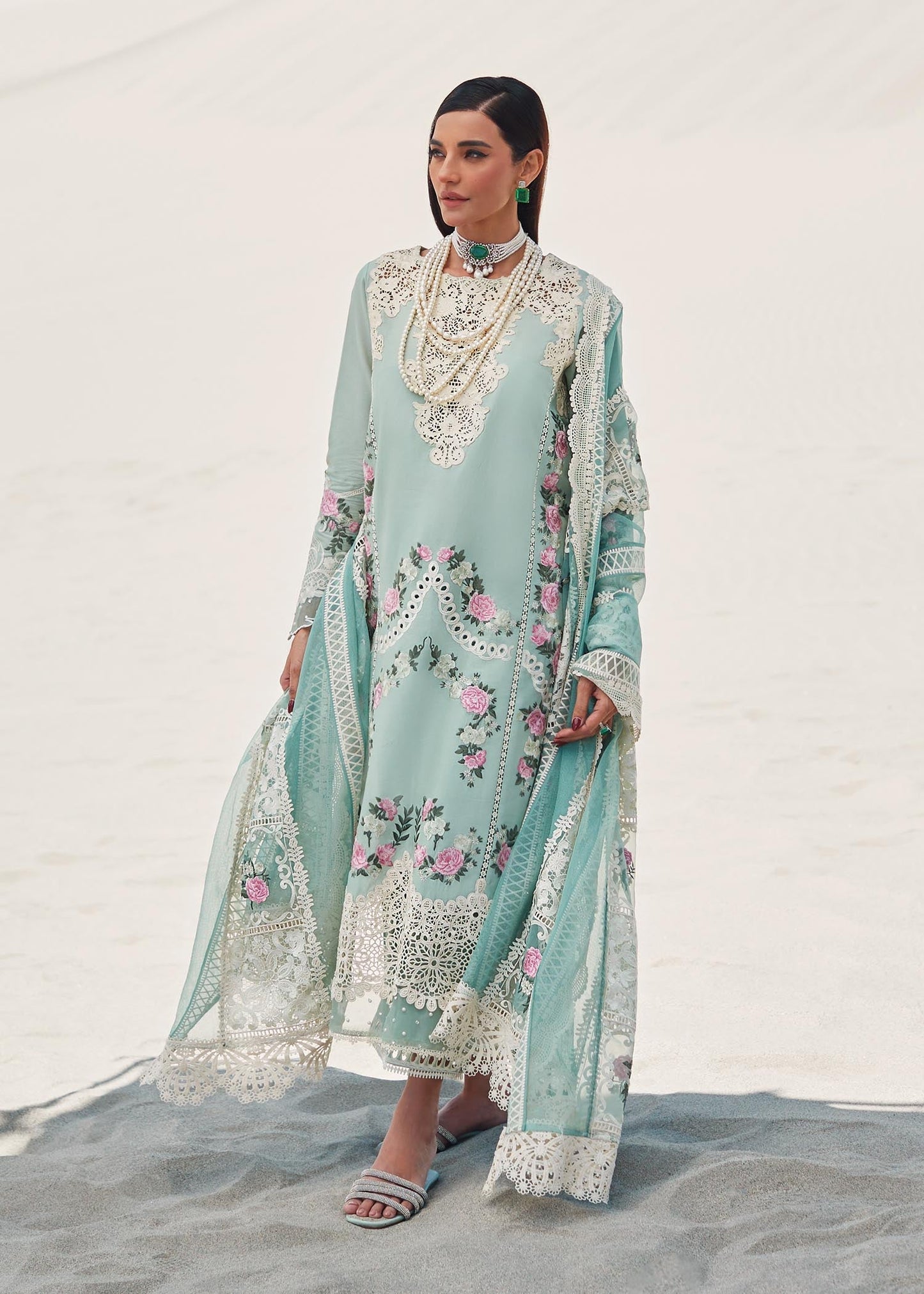 Crimson | SAIRA SHAKIRA LUXURY LAWN 2023 | Serendipity - D3 B