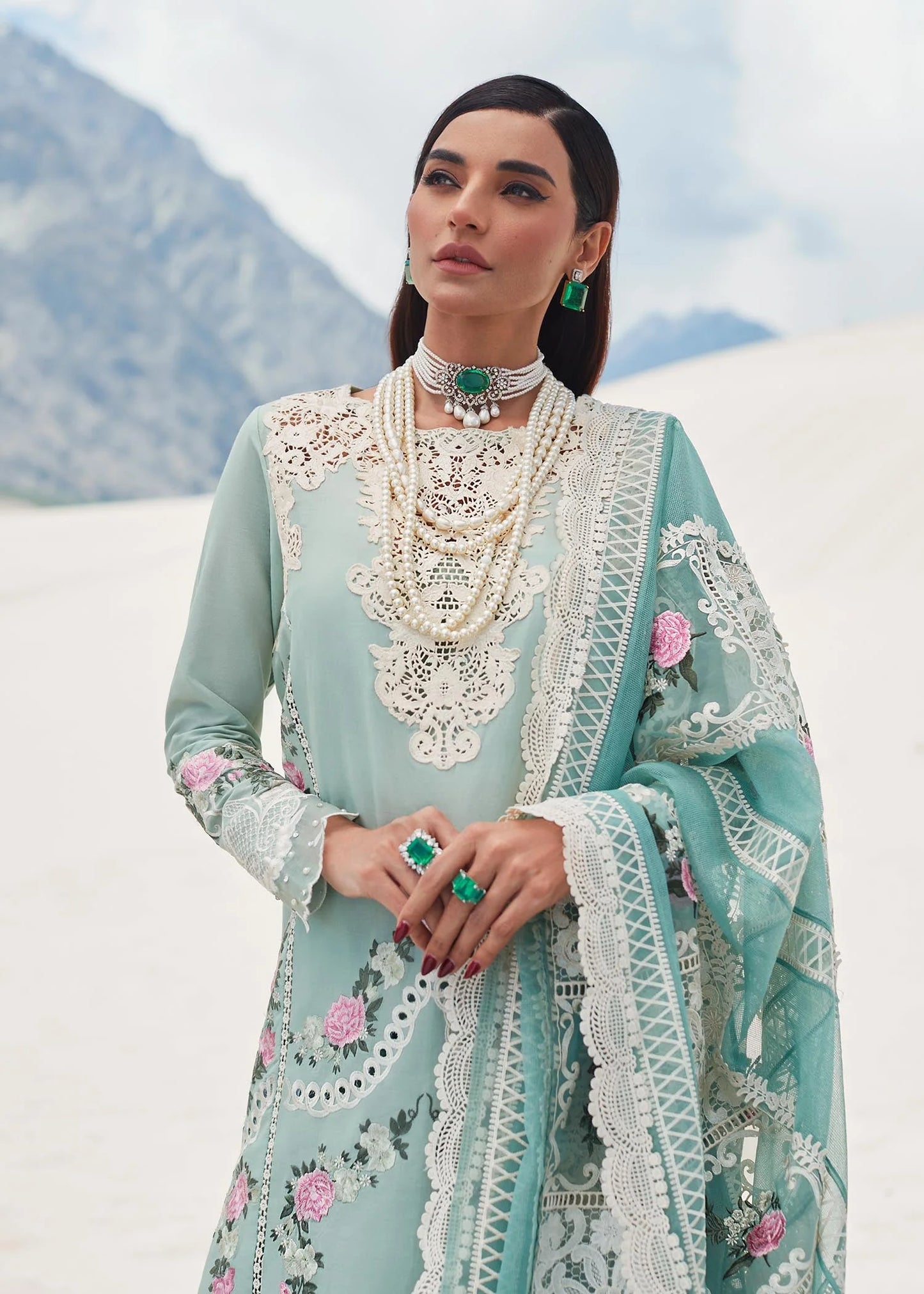 Crimson | SAIRA SHAKIRA LUXURY LAWN 2023 | Serendipity - D3 B