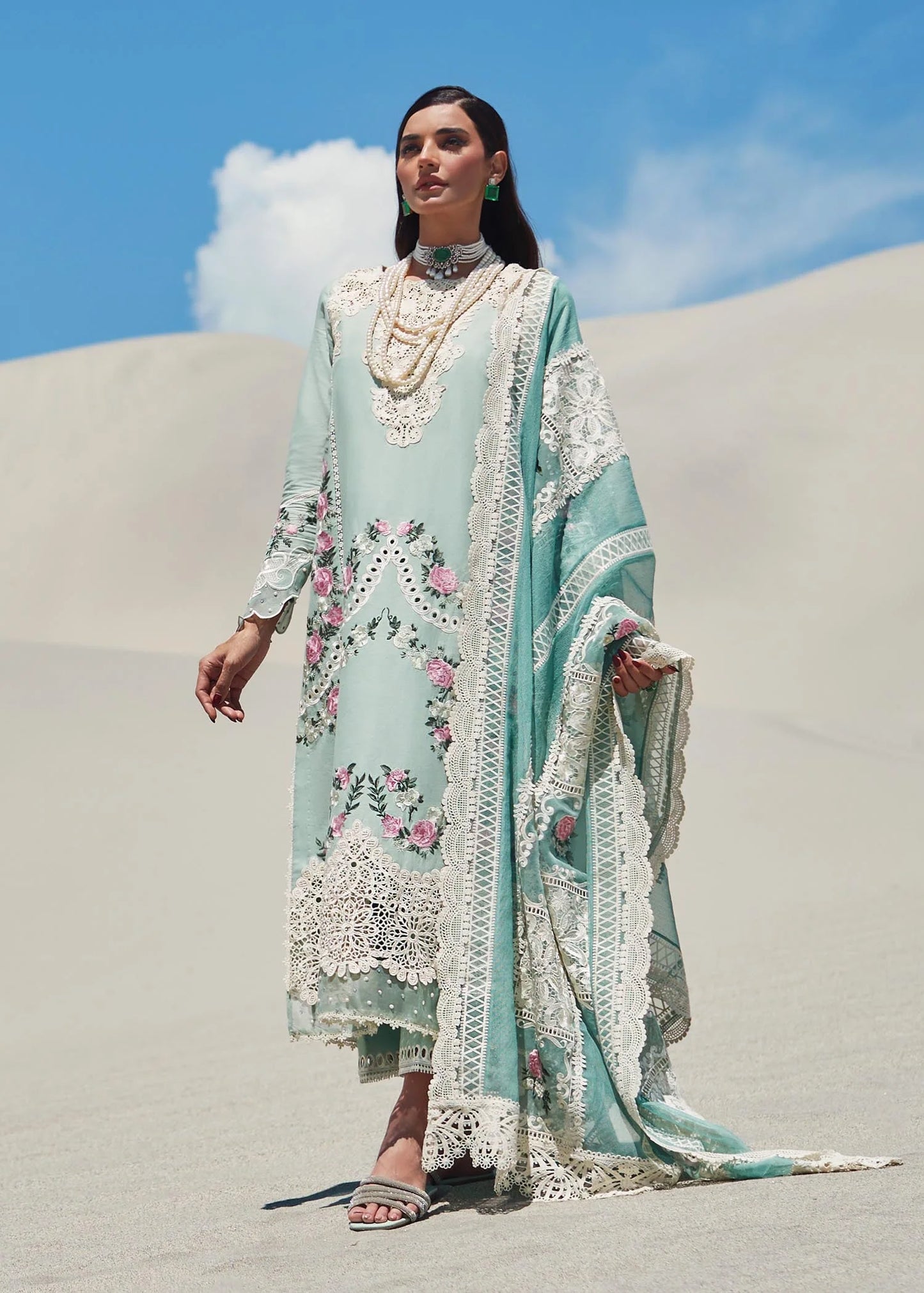 Crimson | SAIRA SHAKIRA LUXURY LAWN 2023 | Serendipity - D3 B