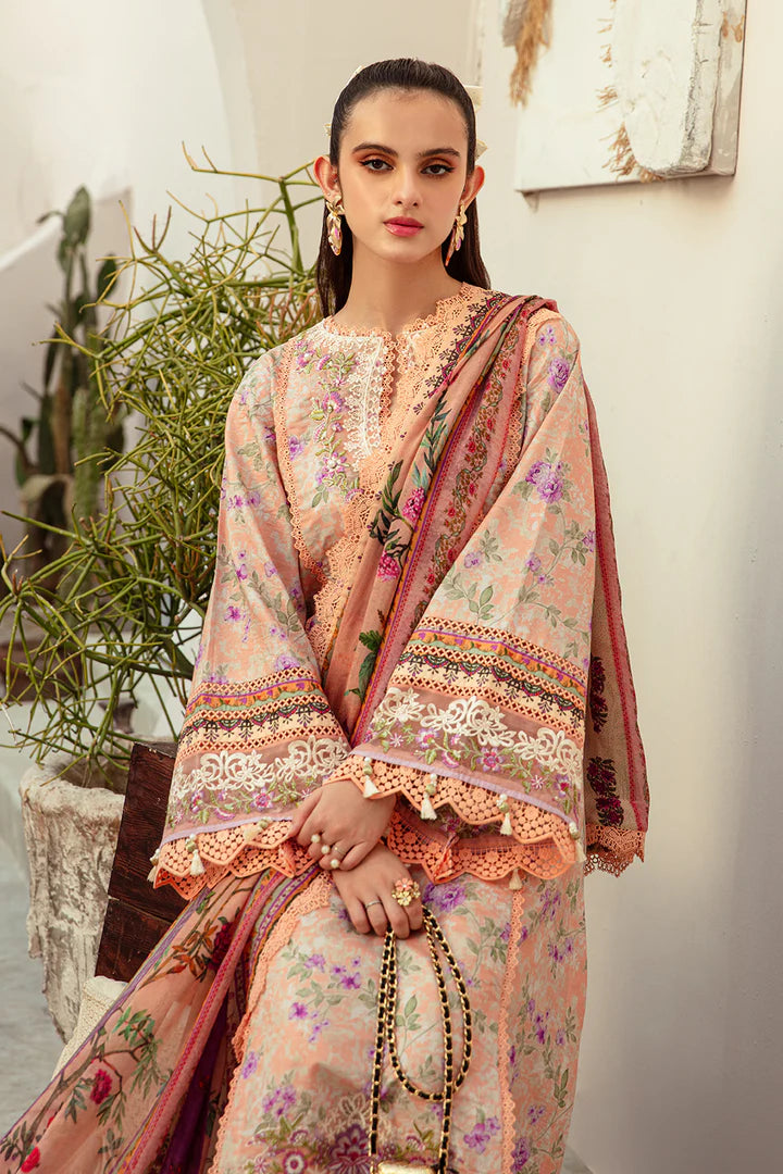 Alif | Lawn | CORAL BLUSH