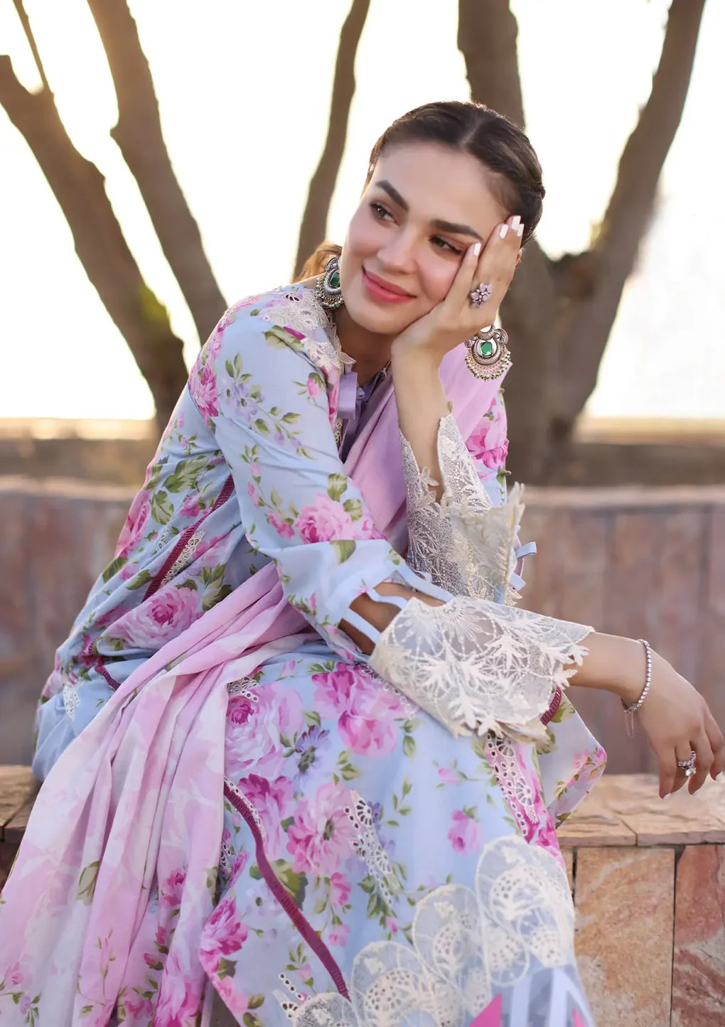 Elaf | Printkari Lawn | OCEAN BLOSSOMS