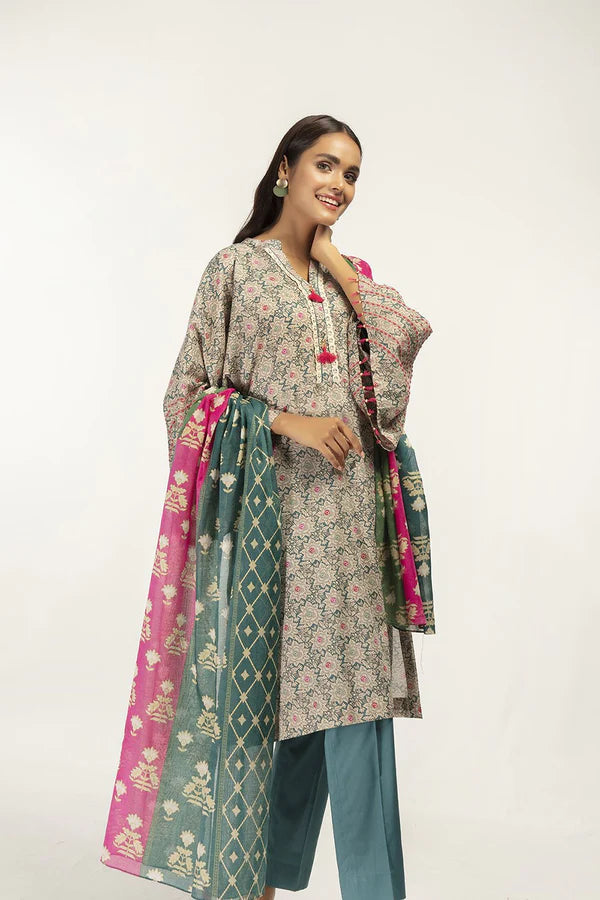 Nishat | Digital Printed Lawn | 3 Piece