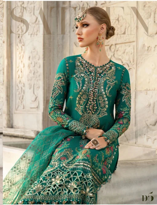 Maria.B | Cotton Satin Suit | CST-805