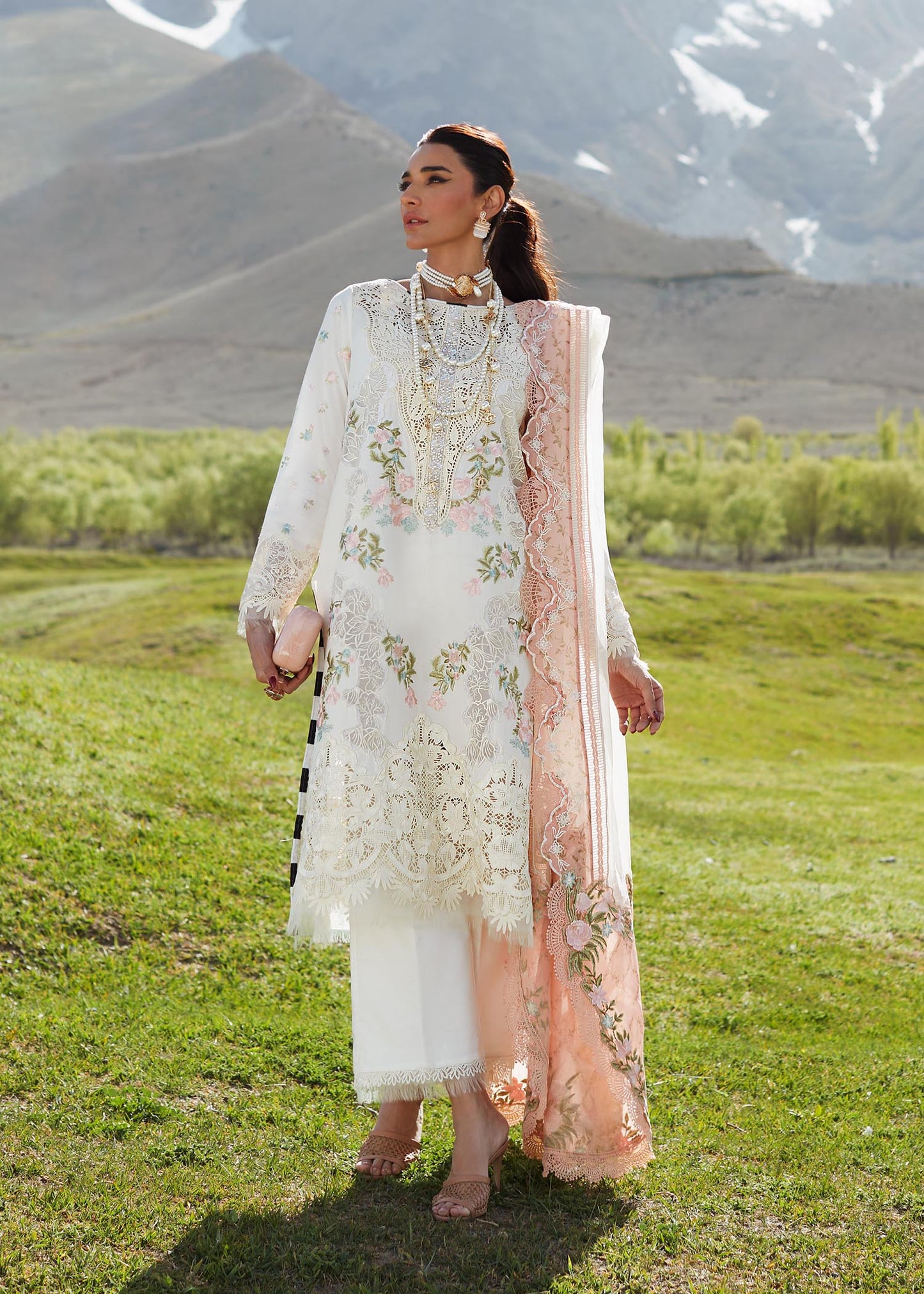 Crimson | SAIRA SHAKIRA LUXURY LAWN 2023 | Summer in the Meadows - D1 A