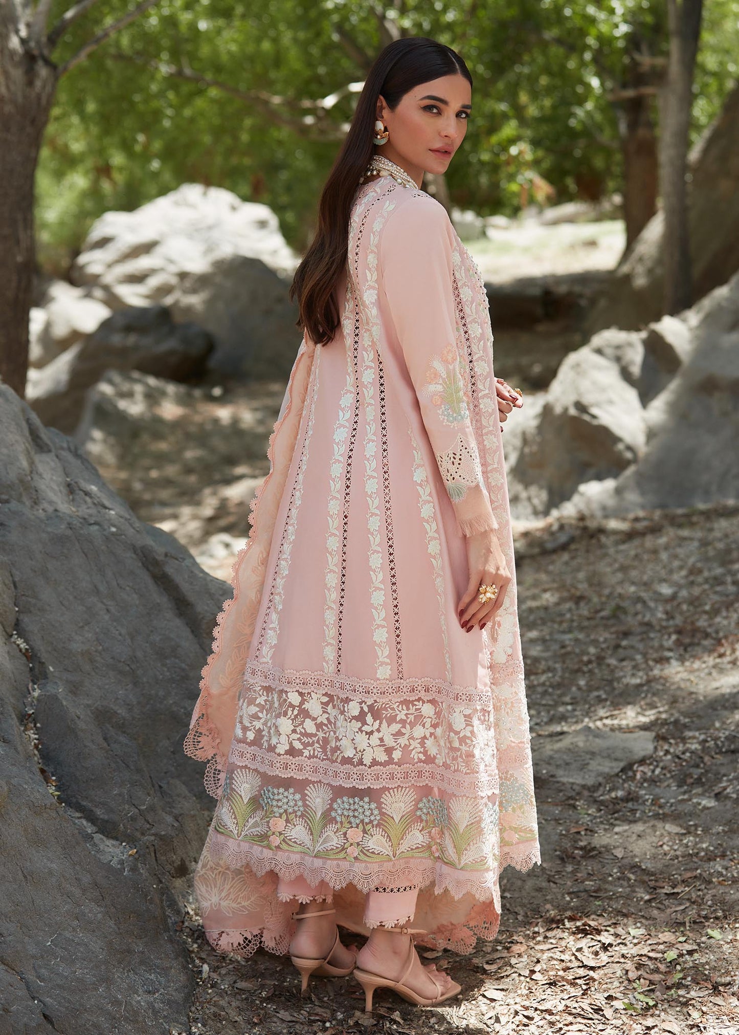 Crimson | SAIRA SHAKIRA LUXURY LAWN 2023 | Chikkankari Affair - D2 B