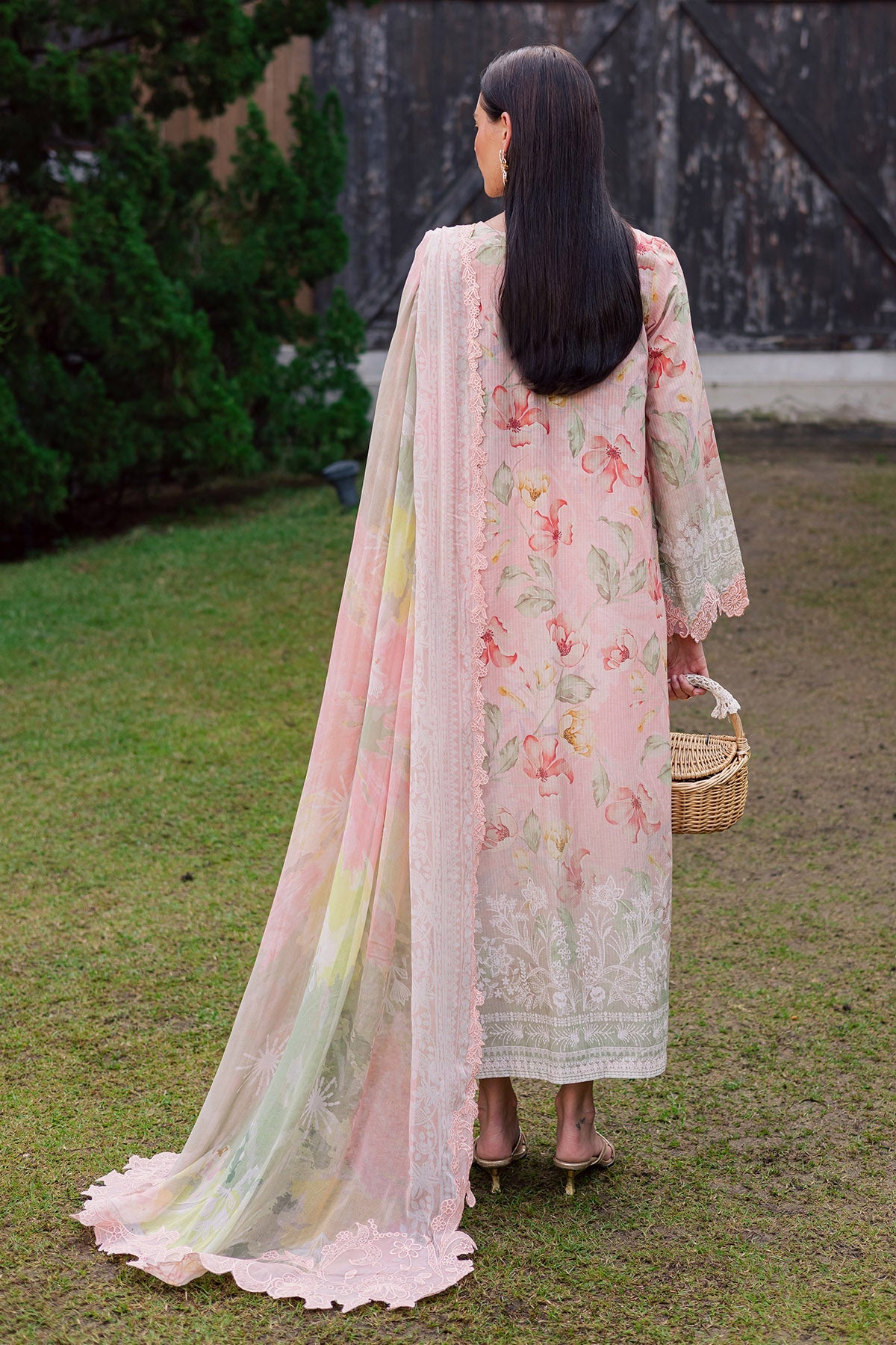 NUREH | GARDENIA - EMBROIDRED & PRINTED LAWN DORIA | NSG-208