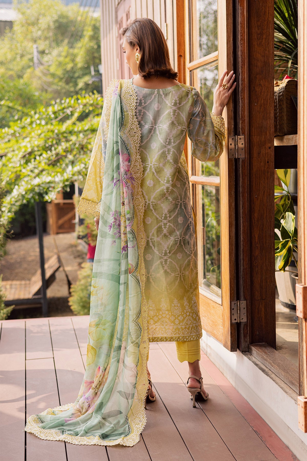 NUREH | GARDENIA - EMBROIDRED & PRINTED LAWN DORIA | NSG-207