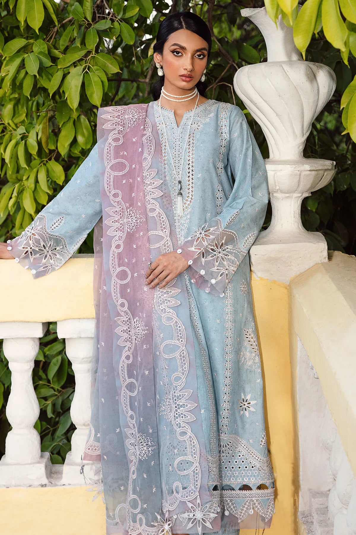 Jazmin | Iris Eid Lawn 23 | POWDER BLUE