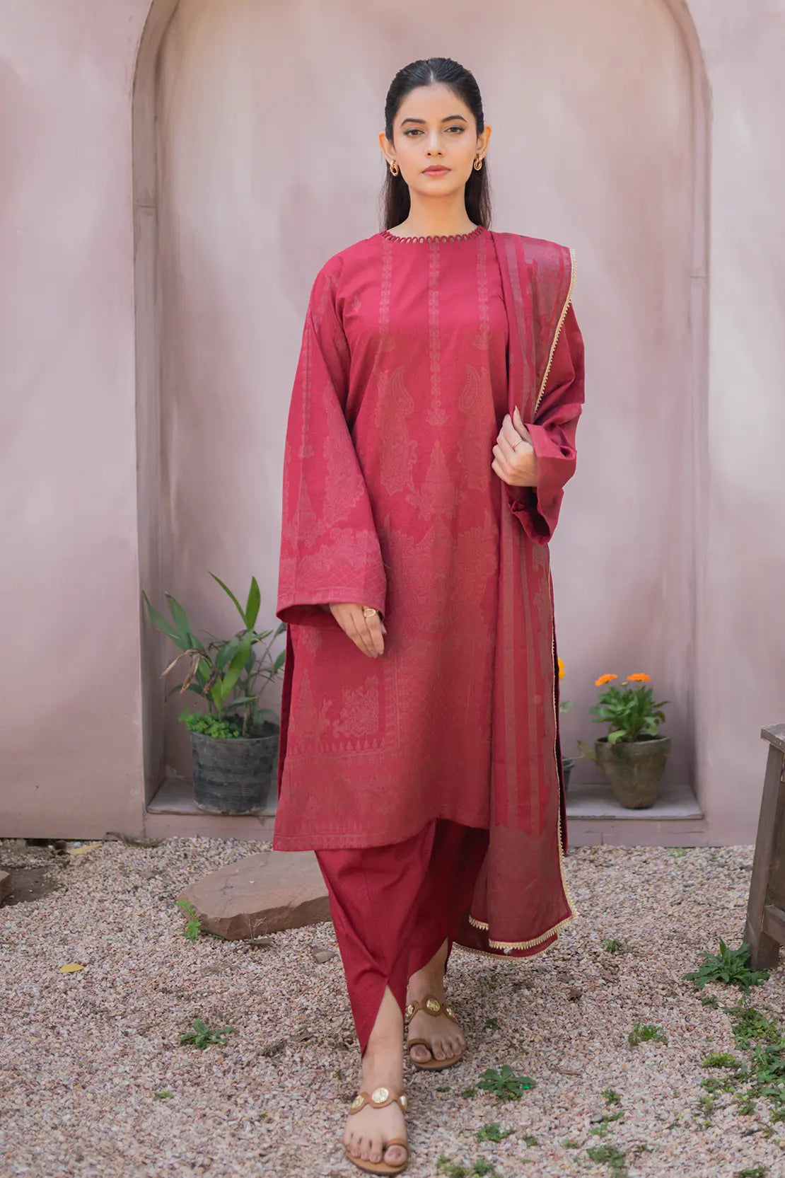 3-Piece Jacquard Banarsi - 9999