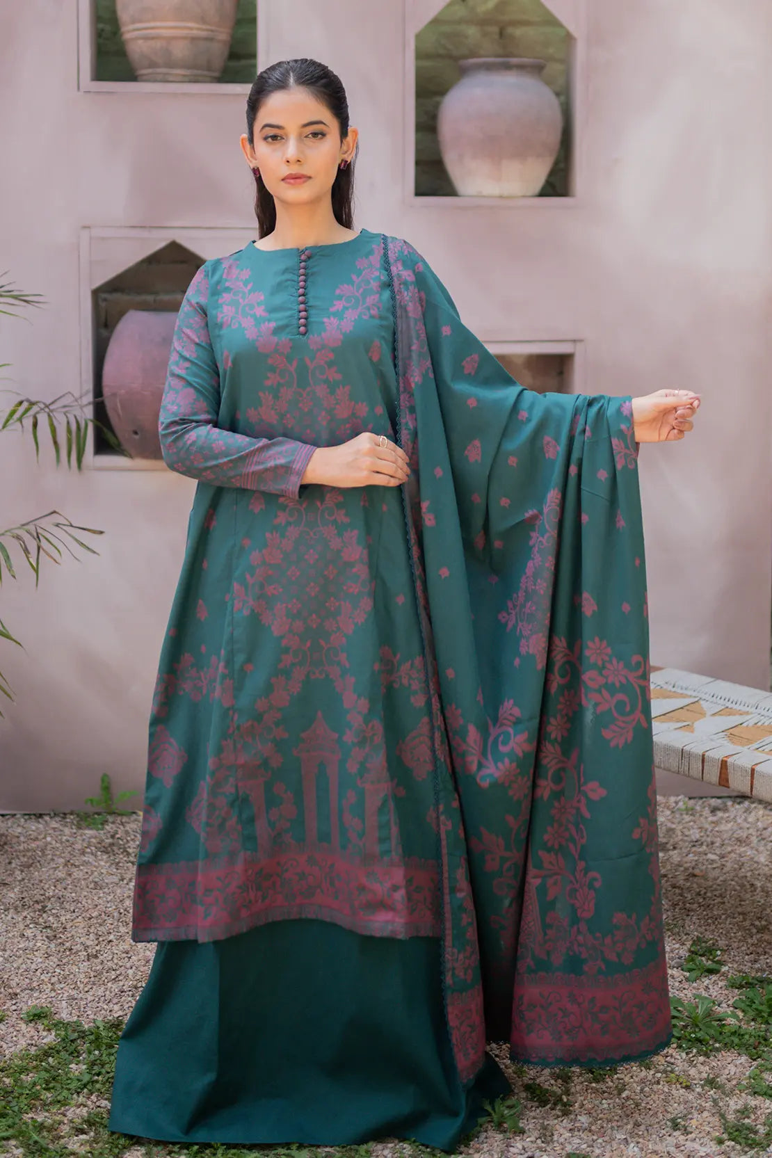 3-Piece Jacquard Banarsi - 9997