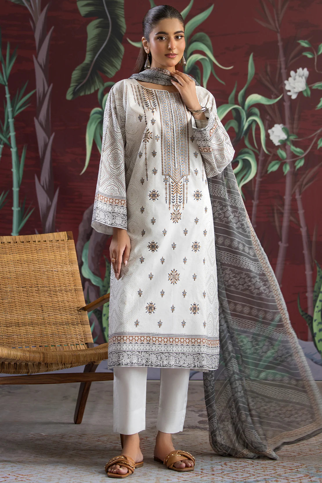 Rashid | Chunri Embroidered Lawn | 531
