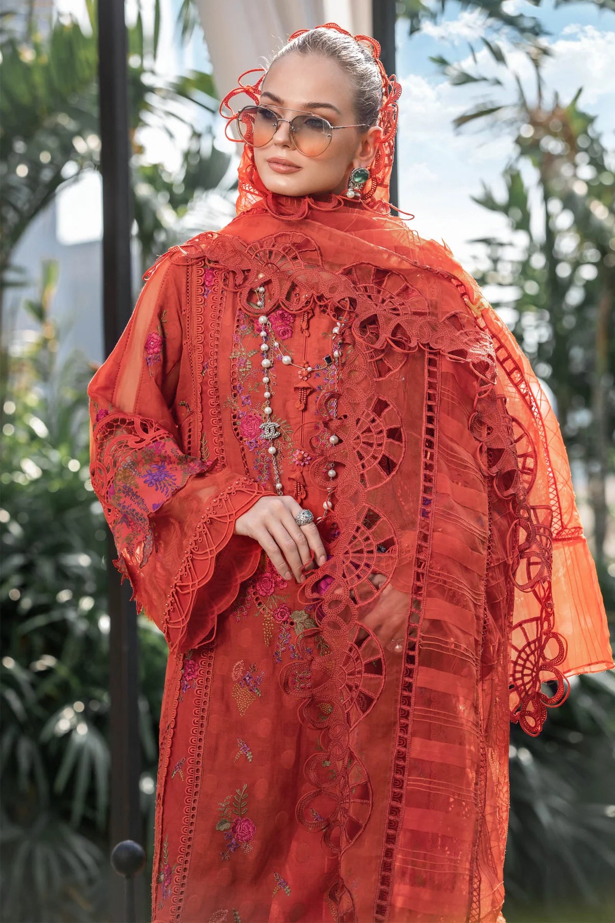 Maria B | Eid Lawn 23 | EL-23-03-Brunt Orange