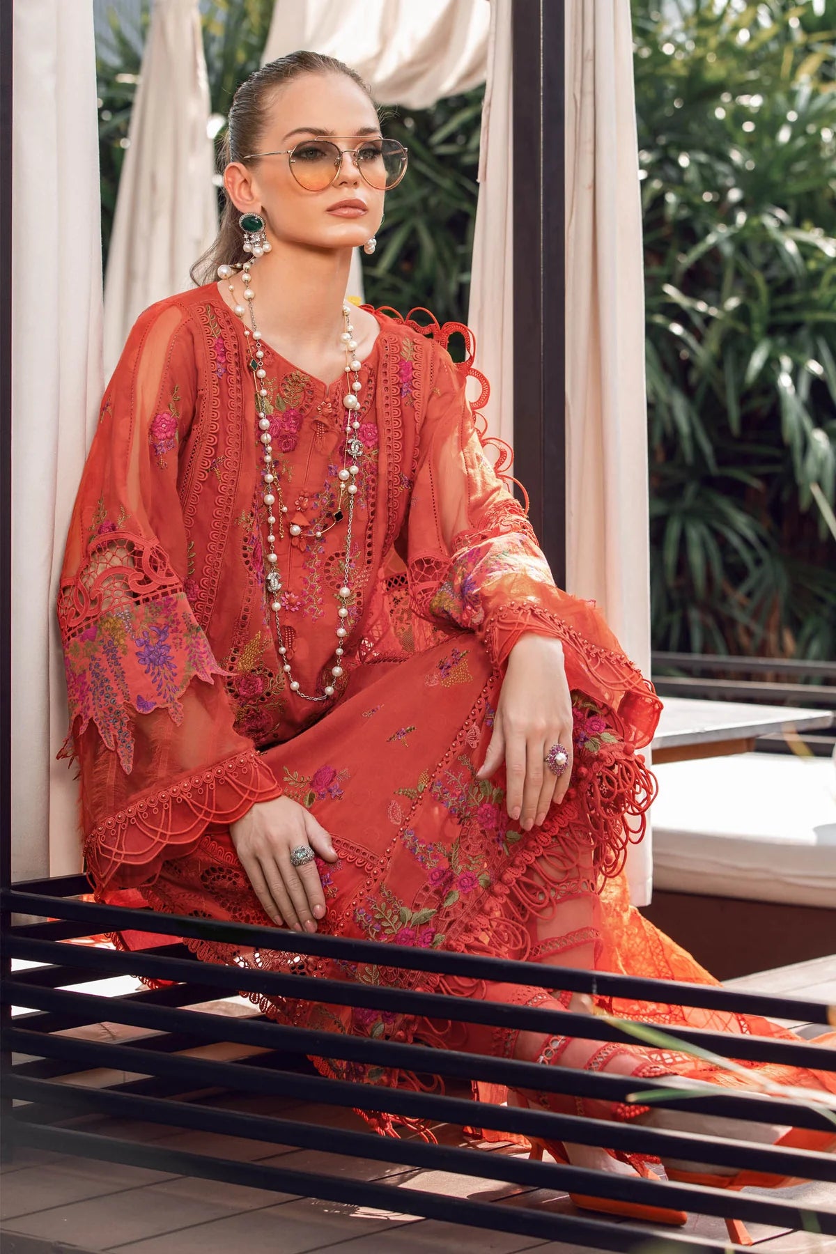 Maria B | Eid Lawn 23 | EL-23-03-Brunt Orange