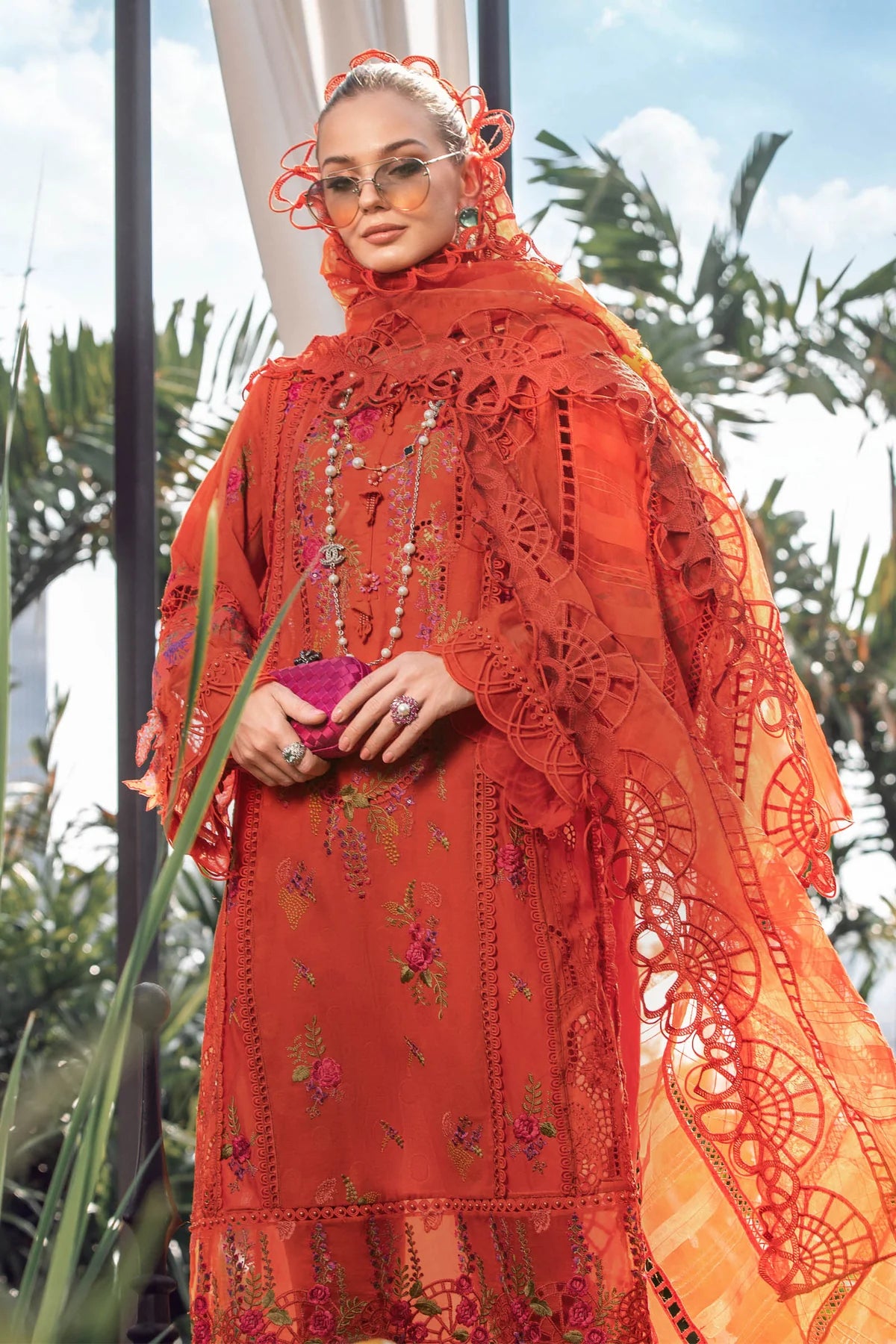 Maria B | Eid Lawn 23 | EL-23-03-Brunt Orange