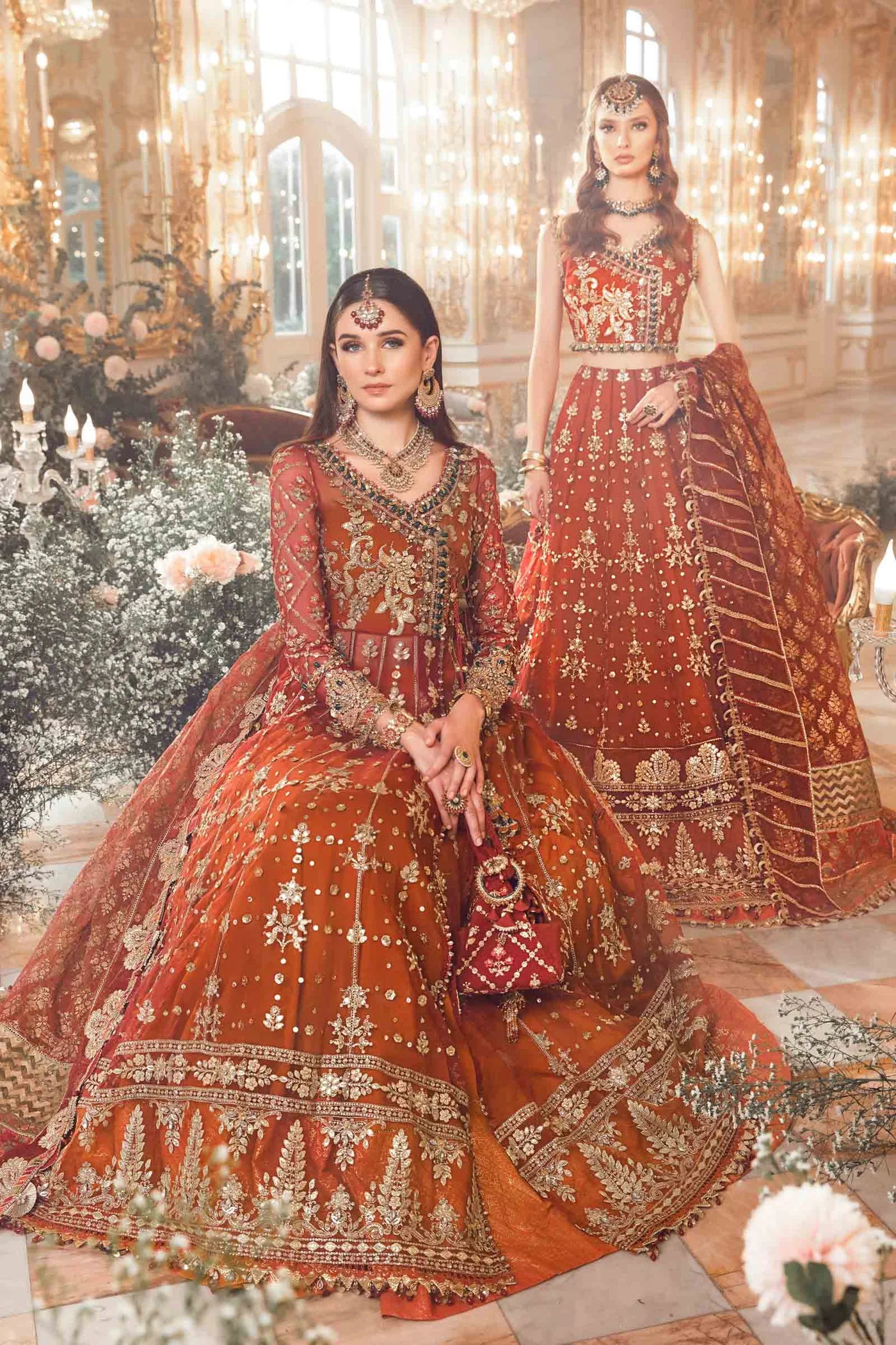 MARIA.B | MBROIDERED | Maroon BD-2705