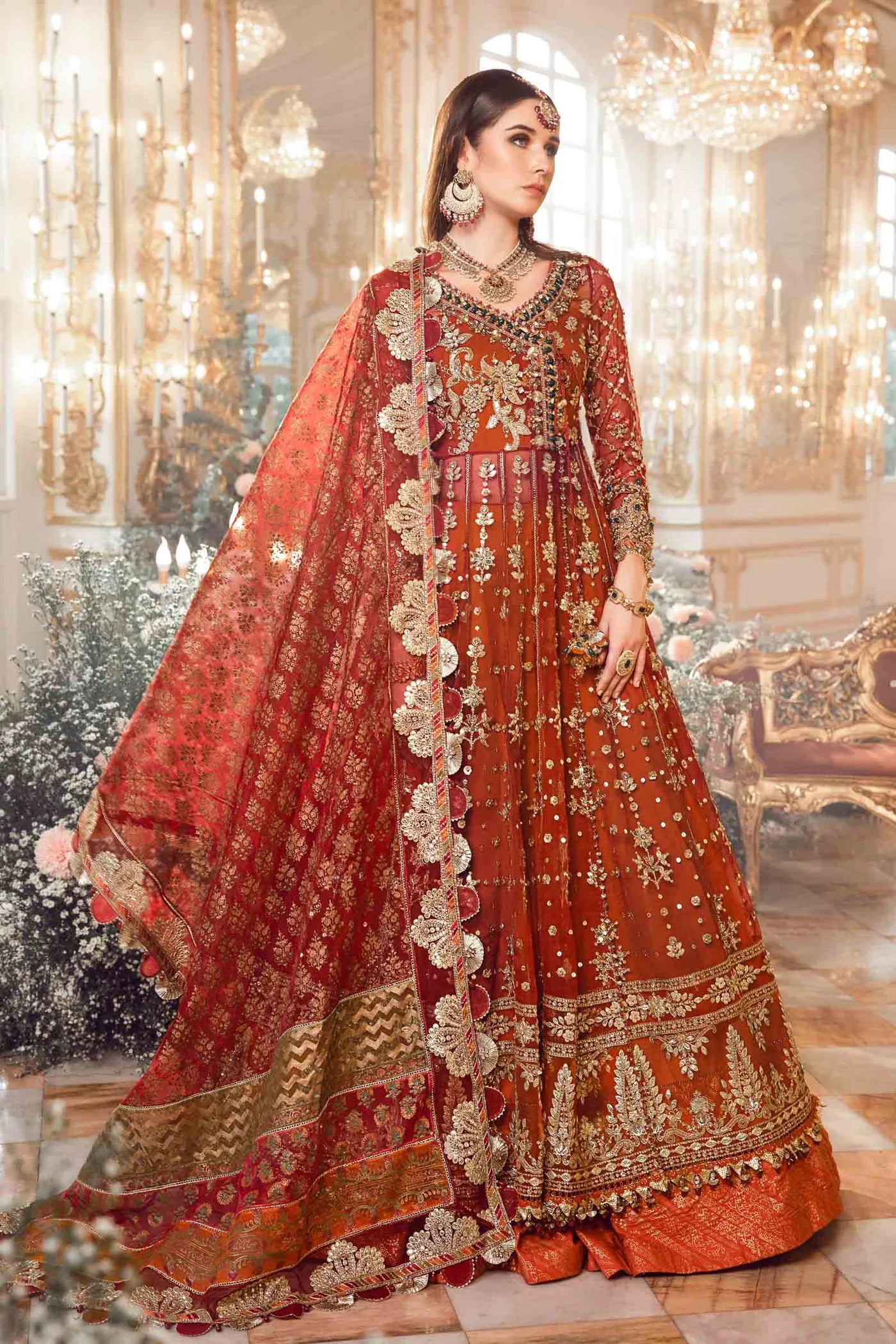 MARIA.B | MBROIDERED | Maroon BD-2705