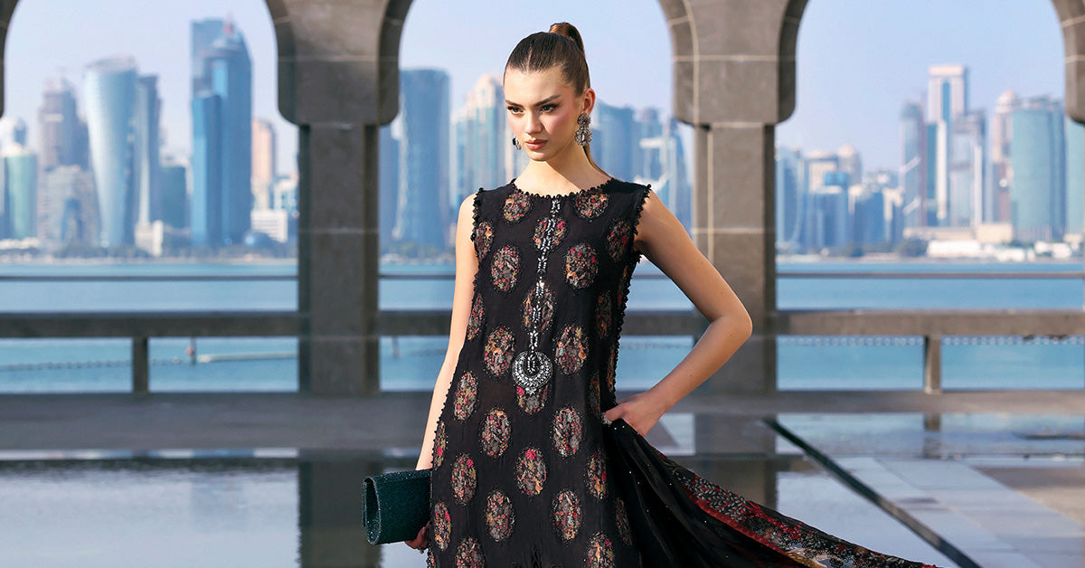 Maria.B | 3 Piece Unstitched Embroidered Jacquard Lawn Suit | D02605B